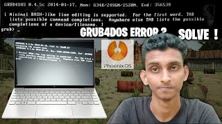 Phoenix Os Grub Error Fix How To Solve Phoenix Os Boot Problem Grub4dos Error Fix Windows 10 Tamil