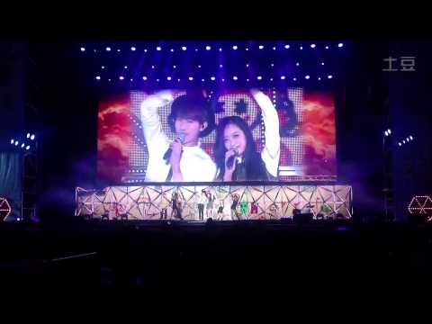 Fancam | 141018 EXO Sehun,Xiumin,Tao - Loving U @ SMTOWN Concert in Shanghai