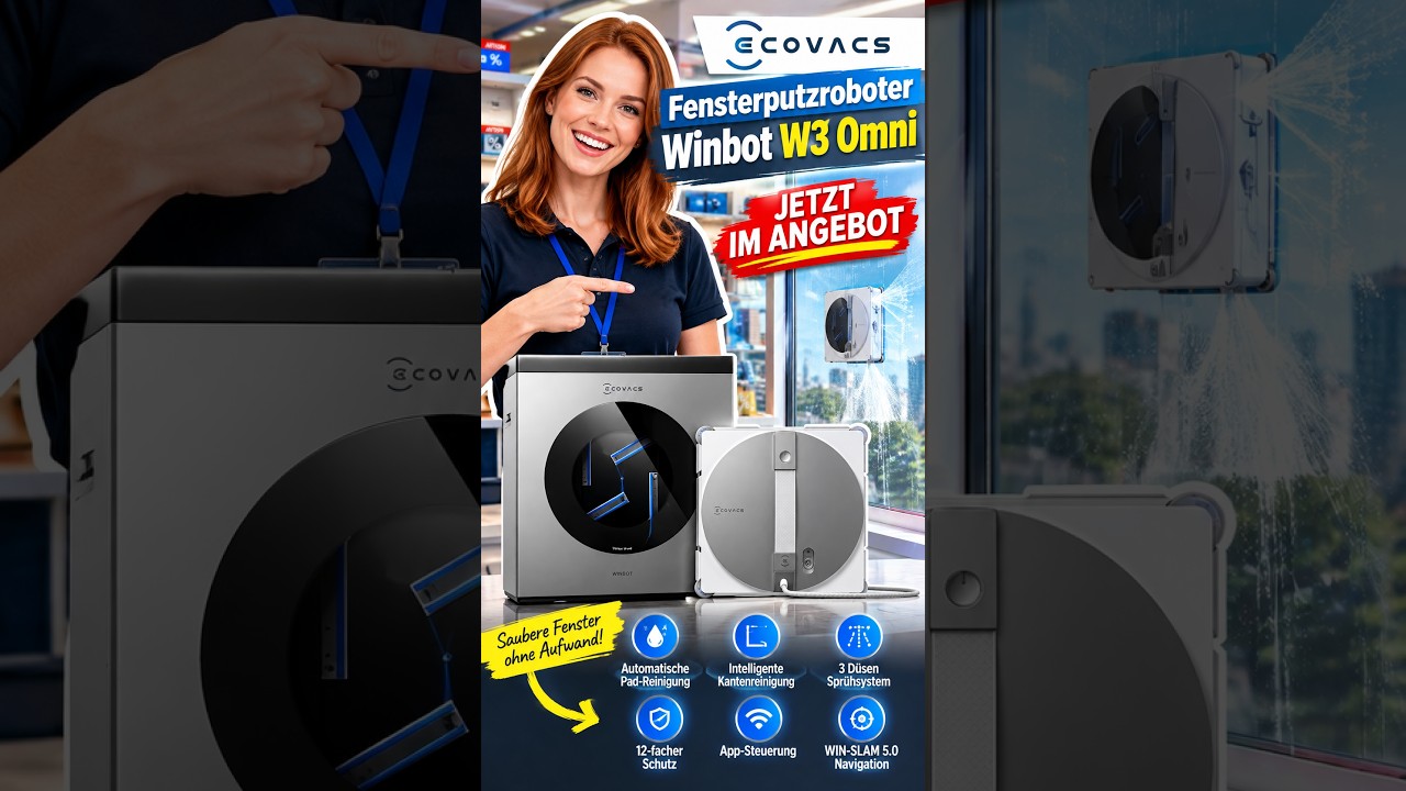 Ecovacs Fensterputzroboter Winbot W3 Omni
