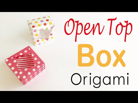 Origami Paper Open Top Gift Box ✨DIY✨ - Origami Kawaii〔#099〕