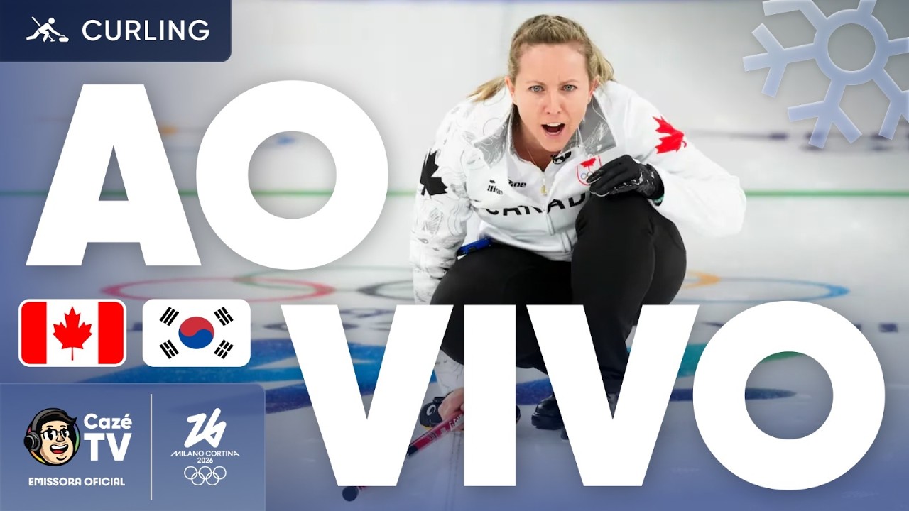AO VIVO: CURLING FEMININO | OLIMPÍADAS DE INVERNO 2026 | CANADÁ X COREIA DO SUL