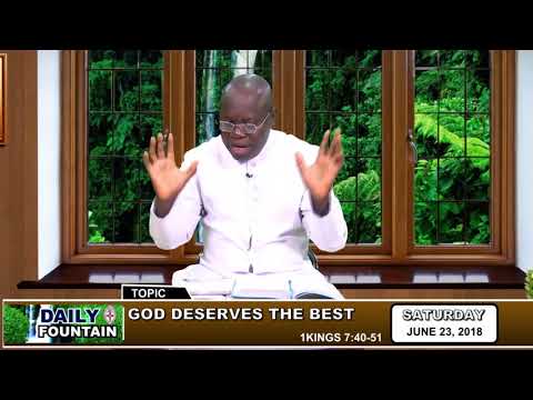 DAILY FOUNTAIN OF JUNE 23, 2018 - REV'D CANON GOSPEL E. ONUCHUKU