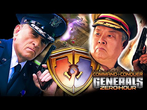 Air Force General vs Infantry General - Hard Difficulty with Commentary | C&C Generals Zero Hour