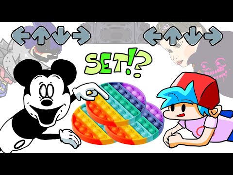FNF Characters VS Mickey Mouse | POP-IT Battle | FRIDAY NIGHT FUNKIN ANIMATION | Sunday Night