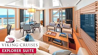 Viking Neptune | Explorer Suite Walkthrough Tour & Review | 4K | Viking Ocean Cruises