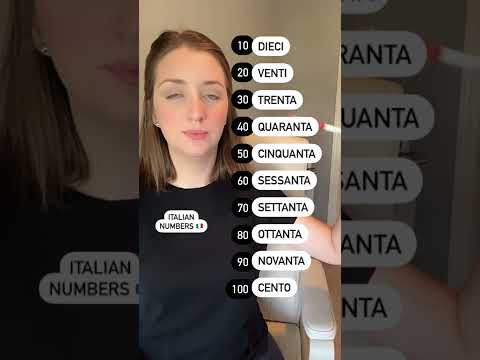 Numbers in Italian #shorts