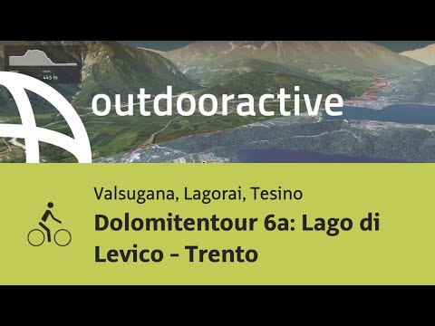 Radtour in Valsugana, Lagorai, Tesino: Dolomitentour 6a: Lago di Levico - Trento