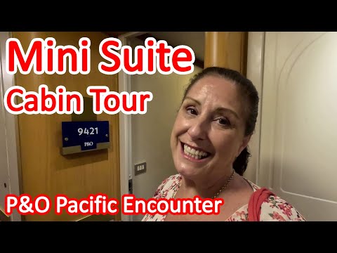 Thumbnail for P&O Pacific Encounter Mini Suite Cabin Tour - What is MA Category Mini Suite 9421 Like? Cruise Cabin
