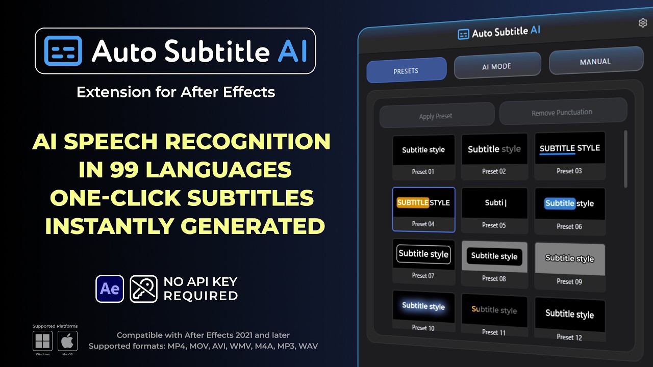 Auto Subtitle AI Promo Thumbnail