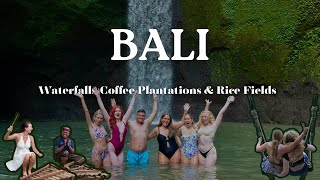 Travel vlog - BALI VLOG 4🌾| Our First Day in Ubud BLEW us away!🌴Waterfalls, Coffee & Rice Fields in Bali!