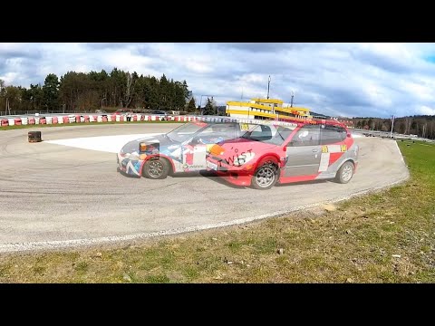 p4 - Daihatsu Sirion #84 vs Honda Civic #85 - SuperOES 4 Runda Tor Kielce 15-04-2023