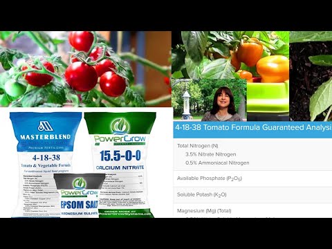 NPK for growing Hydroponic Tomatoes: What is 4-18-38 and how to mix One Gallon recipe of Masterblend