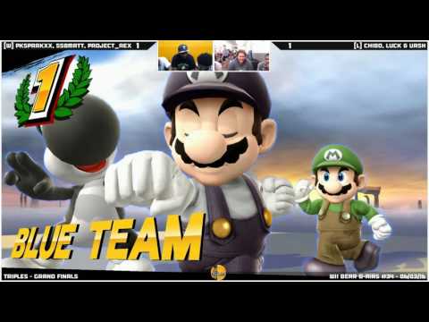 WBB #34 | [L] Chibo, Luck & Vash vs [W] PKSparkxx, Project_AEX & SSBMatt - Grand Finals - Triples