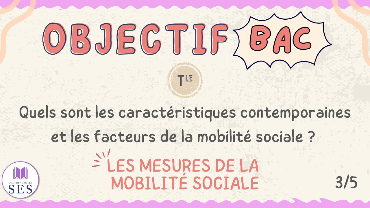 [BAC] Cours Mobilité Sociale - Les mesures de la MS