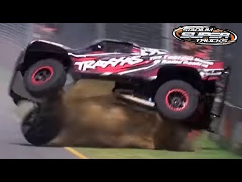 Worst Stadium Super Truck Crashes of 2015 - CBS Sports Compilation
