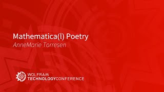 Mathematica(l) Poetry