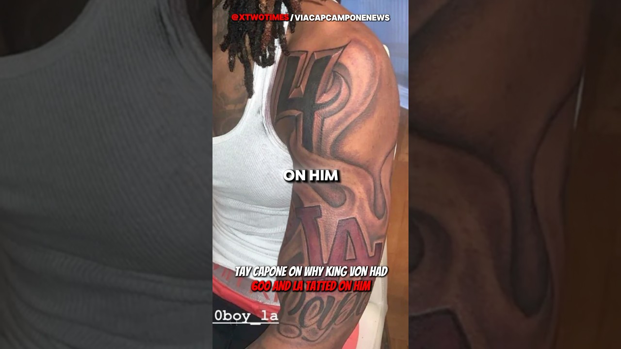 Tay Capone On Why King Von Had 600 And La Tatted On Him #rap #drill #kingvon