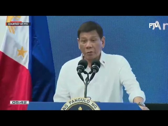 Duterte asks reporter to take off mask, face shield during press conference