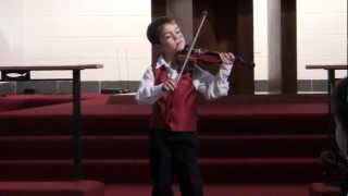 Andantino on Violin age 5 1/2