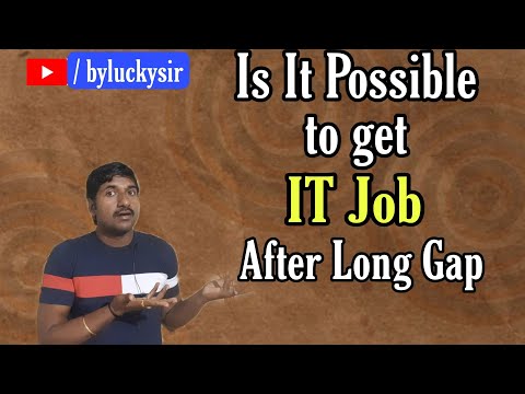 Part of a video titled How do I get a Job in IT after Career Gap - YouTube