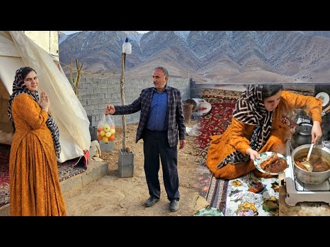 A conversation about Hassan and Maryam's future together; a warm dinner in a tent.