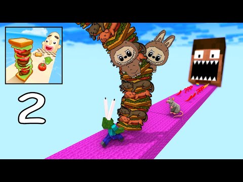 SANDWICH RUNNER 2 CHALLENGE - Minecraft animation