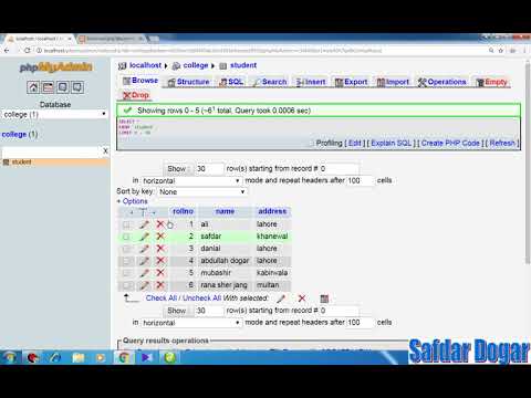 Beginner PHP Tutorial 52 How show mysql database table data in html table in php