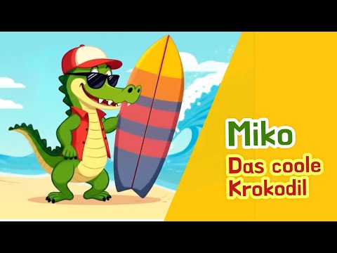 Miko, das coole Krokodil 🏄‍♂️ – Sommerlied für Kinder mit Beat!