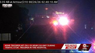 MSHP trooper seriously injured when car crashes into traffic stop
