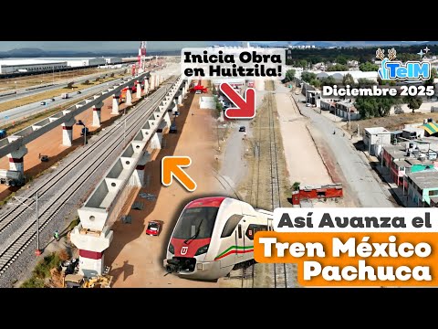 This is how the MEXICO-PACHUCA TRAIN is progressing! Construction begins in Huitzila (December 2025)