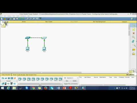 Maira Zambrano - Laboratorio Cisco CCNA_1: 2.2.3.3 Packet Tracer Configuring Initial Switch Settings