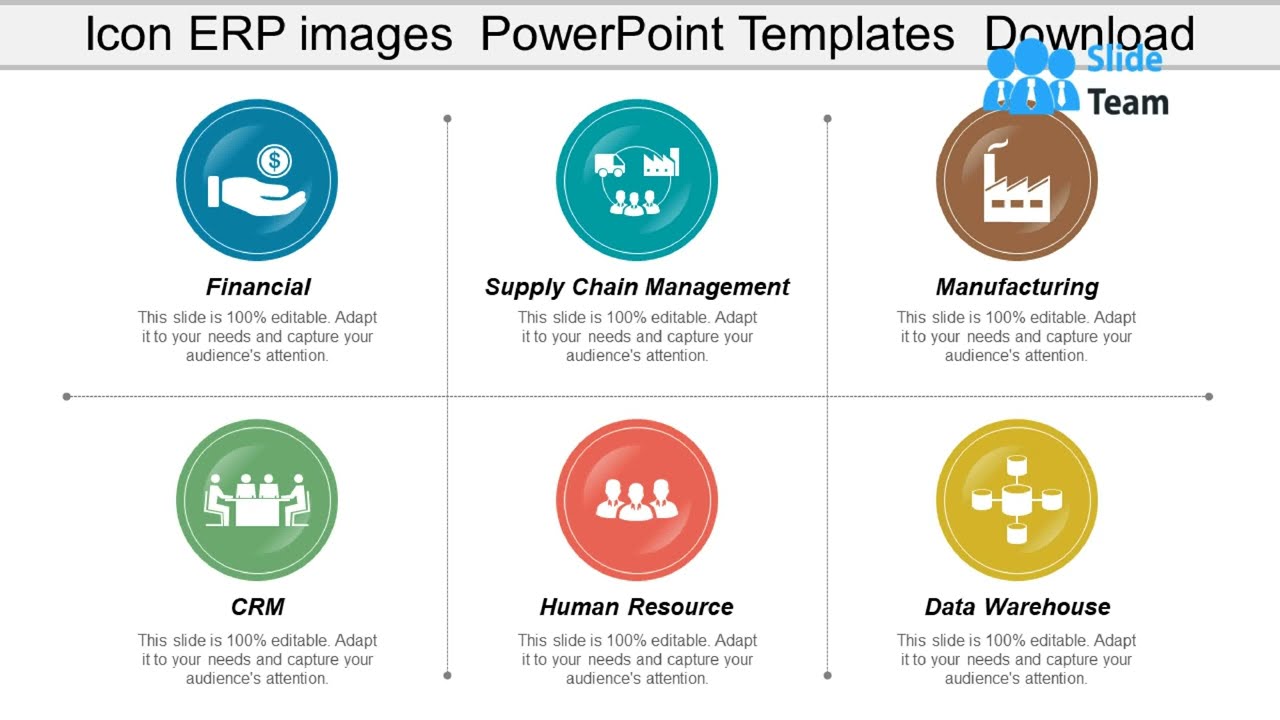 Icon ERP Images Powerpoint Templates Download