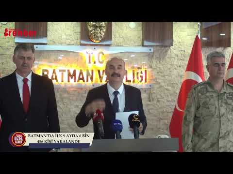 Batman’da İlk 9 Ayda 6 Bin 456 Kişi Yakalandı!