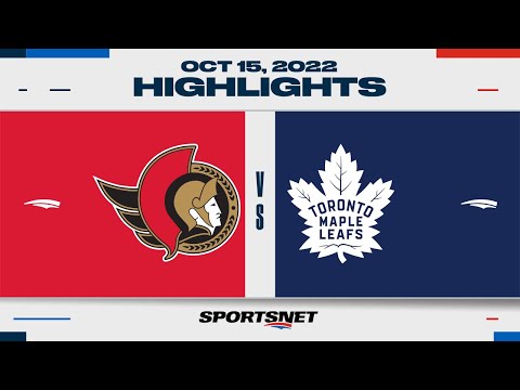 NHL Highlights | Senators vs. Maple Leafs - October 15, 2022