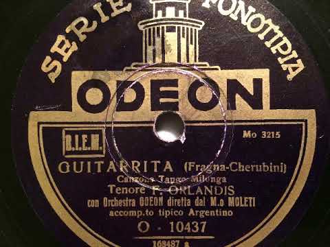 Fernando Orlandis mit Orchestra Moleti, Guitarrita, Tango Milonga, Milano, 1930