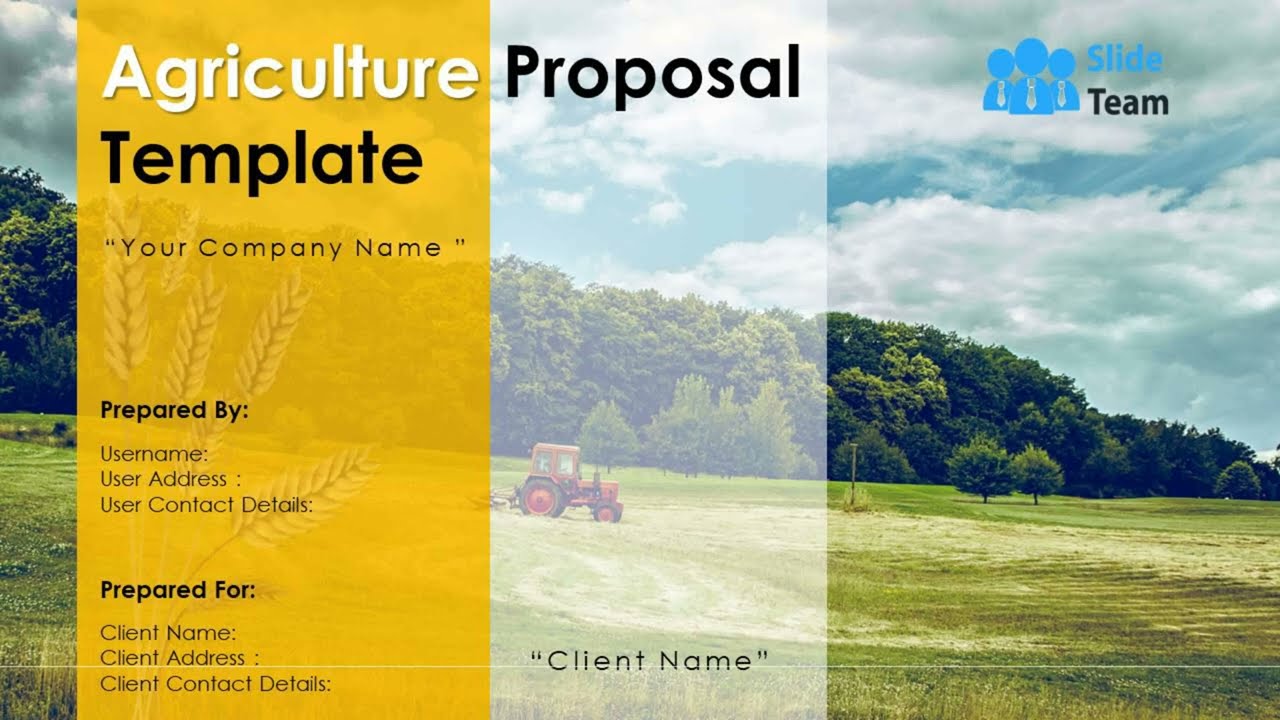 Agriculture Proposal Template Powerpoint Presentation Slides
