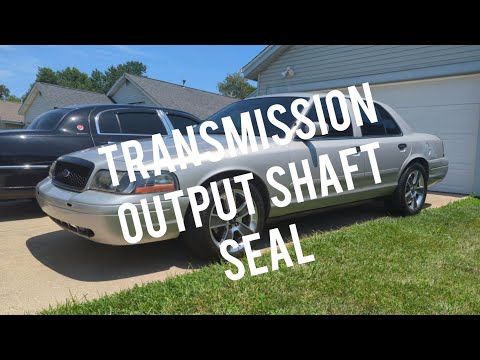 How To remove Transmission output Shaft seal on Crown Victoria Lincoln town car Grand Marquis