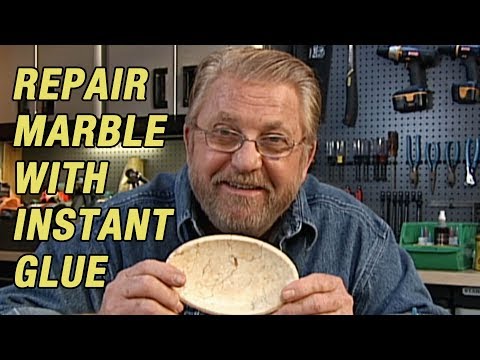 Repair Marble with Instant Glue