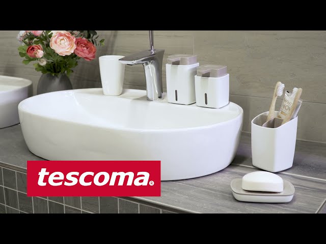 Vidéo teaser pour Soap dispensers, soap dish, toothpaste and toothbrush holder LAGOON