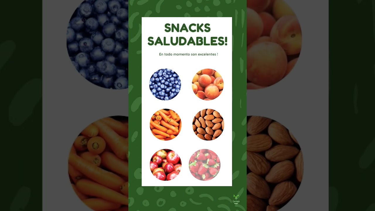tips de snacks saludables !! 😊