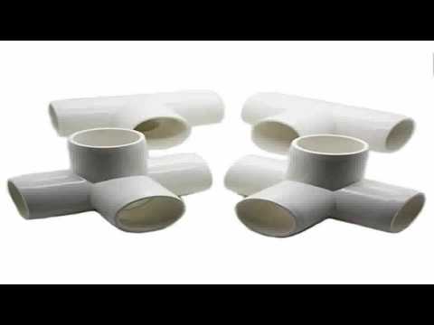 4 Way Tee PVC Fitting Build Heavy Duty PVC Furniture Grade SCH 40 PVC 1 Elb
