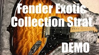 Video thumbnail for Fender Exotic Collection - 2017 Ltd Ed American Pro Mahogany Stratocaster w/5 different amps by thejay (Big Battle Bear)