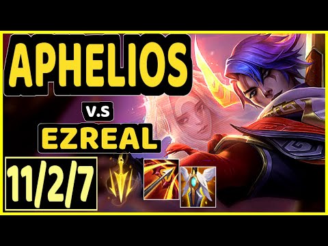 HYBRID (APHELIOS) vs EZREAL - 11/2/7 KDA BOTTOM ADC CHALLENGER GAMEPLAY - KR