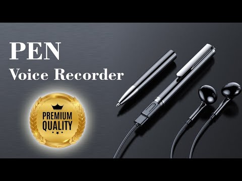 Technoview Digital Pen Voice Recorder Spy Hidden Wireless Voice Audio Recording Slim Pen V10