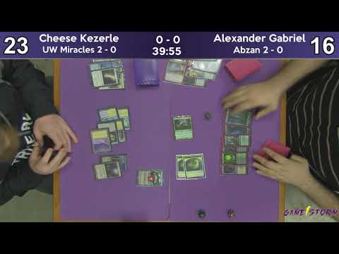 Cheese Kezerle (UW Miracles) vs Alexander Gabriel (Abzan) - Sunday Night Modern 1/13/19