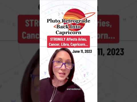 Astrology Forecast 2023 - Transiting Pluto Retrograde Back Into Capricorn #astrologyjane