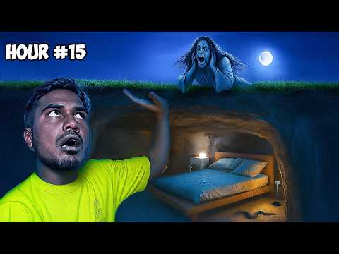 24 Hours Living Inside Underground Survival Bunker Challenge | Mad Brothers