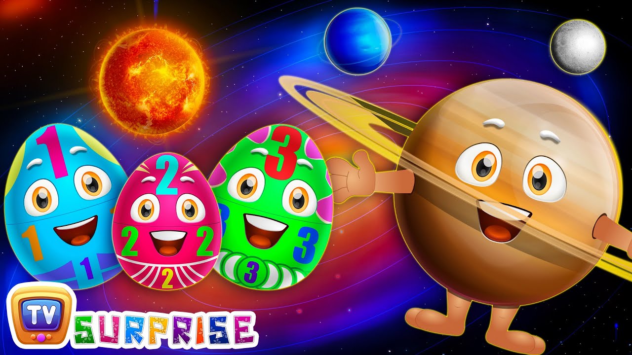 Surprise Eggs Learning Space - Planets Of The Solar System – Sun, Moon, Earth & Stars - ChuChu TV