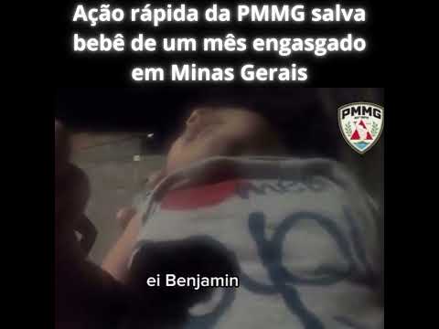 Ação rápida da PMMG salva bebê de um mês engasgado em Alfenas