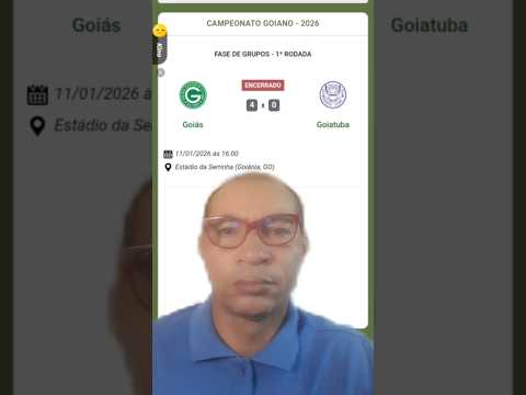 CAMPEONATO GOIANO  - 2026 - FASE DE GRUPOS  - 1° FASE - 1° RODADA- GOIÁS 4 X 0 GOIATUBA